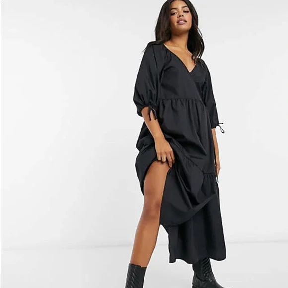 white christmas dresses SPANX The Best Poplin Wrap Dress – Treehouse On Main